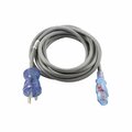 Ac Works 10FT 18/3 10A Medical Grade Power Cord with Locking IEC C13 MD115-AL